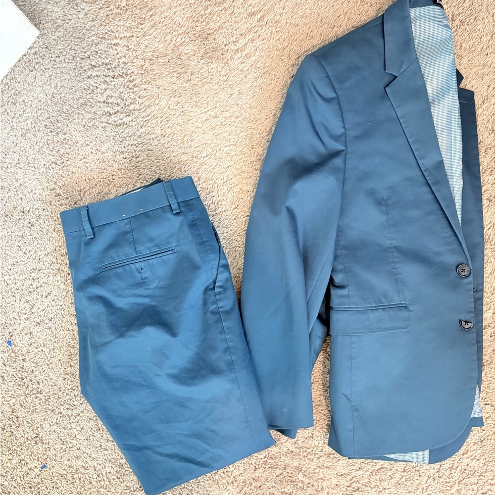 Express Men's Teal Dress Jacket and Pants